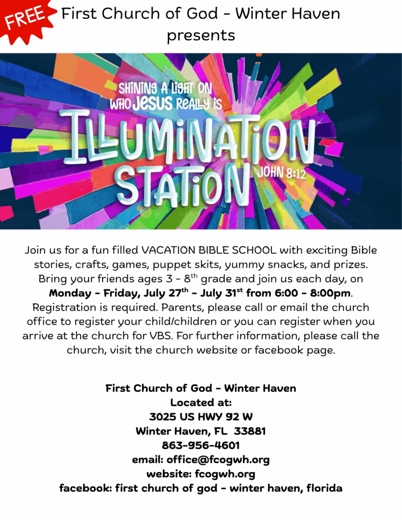 First Church of God - Winter Haven presents