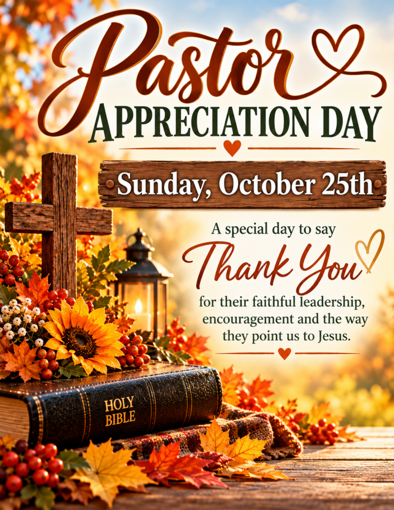 pastor appreciation poster